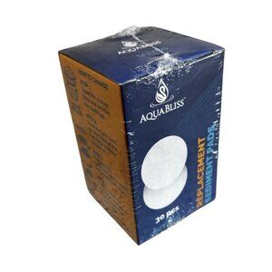 Aquabliss Shower Filter Sediment Pads - 30-Pcs (SFPADS) New In Box